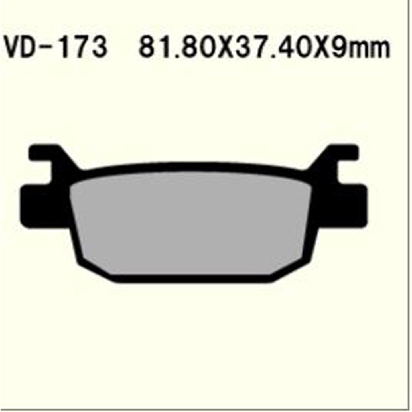 Vesrah Semi-Metallic Brake Pads - VD-173 [MPN: VD-173]_583963