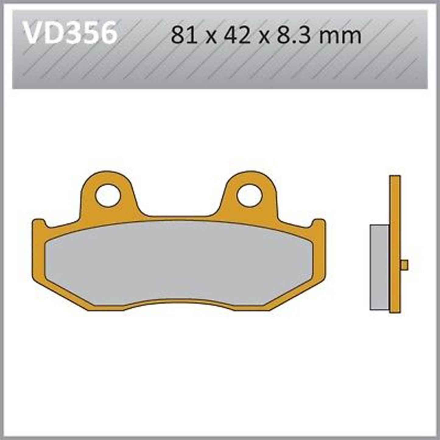 Vesrah Semi-Metallic Brake Pads - VD-356 [MPN: VD-356]_584068