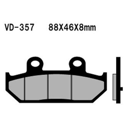 Vesrah Semi-Metallic Brake Pads - VD-357 [MPN: VD-357]_584070
