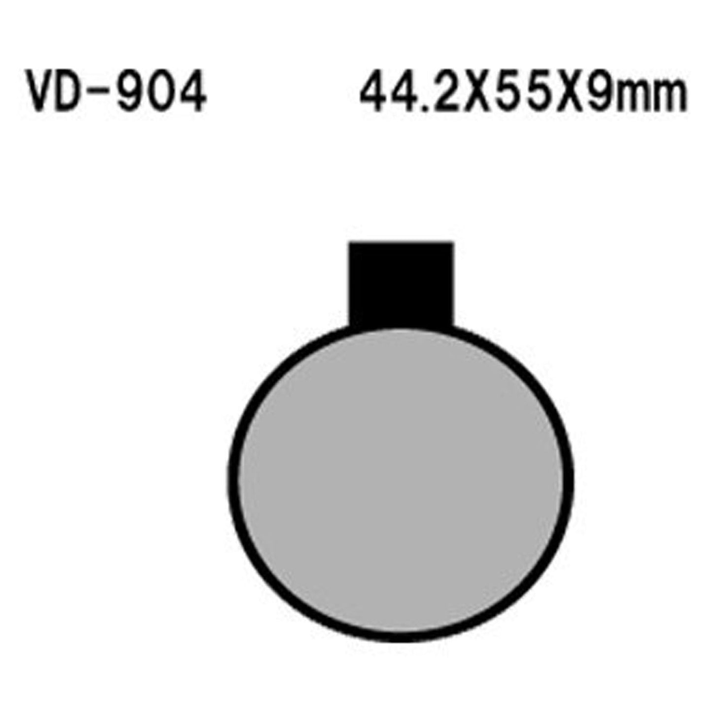 Vesrah Semi-Metallic Brake Pads - VD-904 [MPN: VD-904]_584116