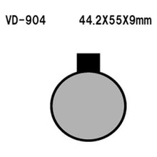 Vesrah Semi-Metallic Brake Pads - VD-904 [MPN: VD-904]_584116