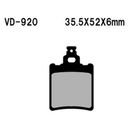 Vesrah Semi-Metallic Brake Pads - VD-949 [MPN: VD-949]_584150