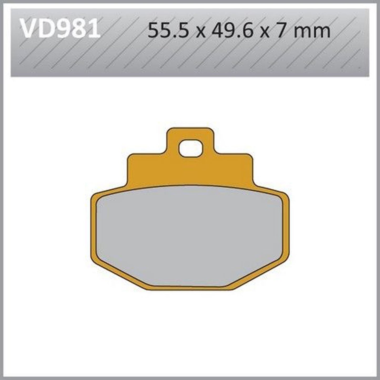 Vesrah Semi-Metallic Brake Pads - VD-981 [MPN: VD-981]_584162