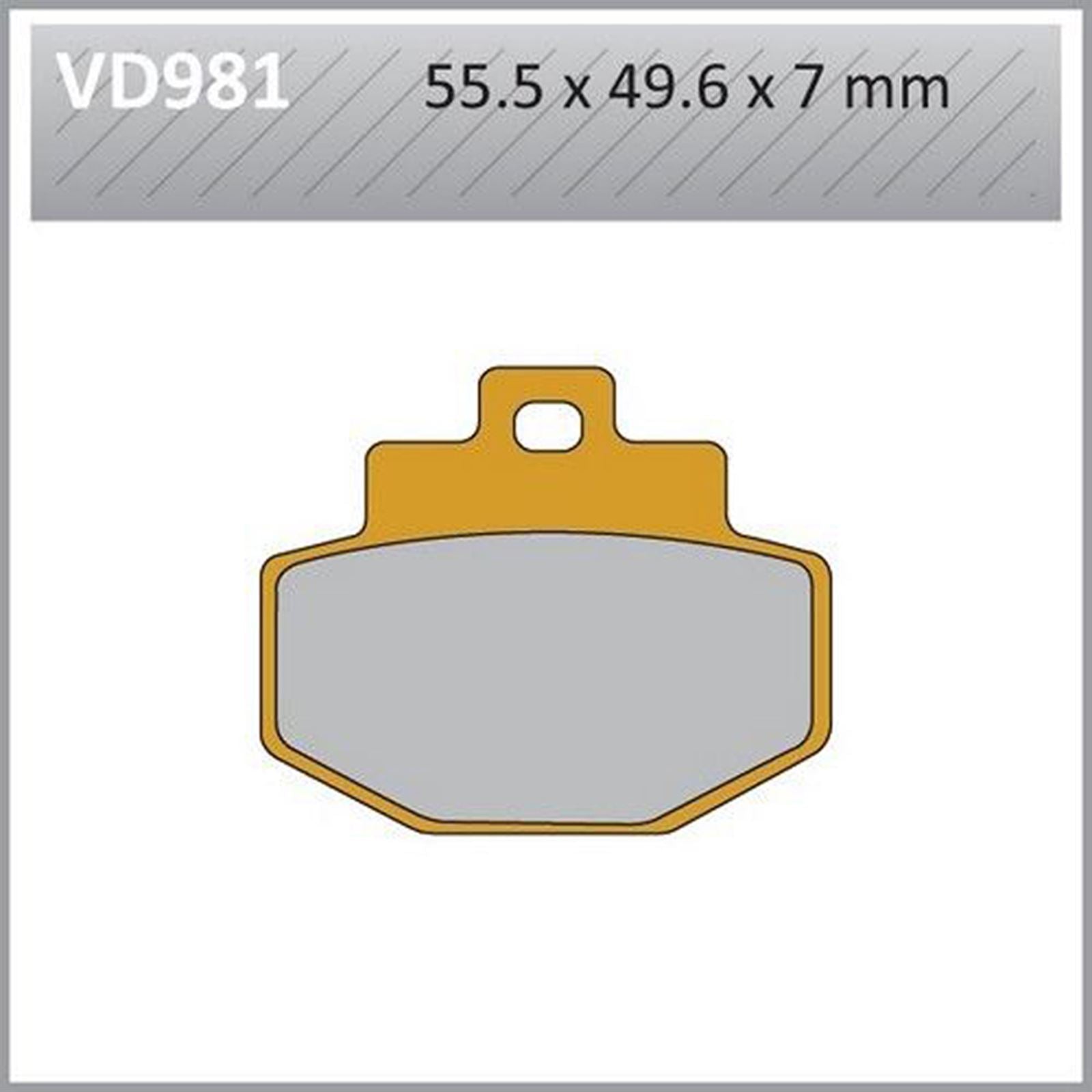 Vesrah Semi-Metallic Brake Pads - VD-981 [MPN: VD-981]_584162