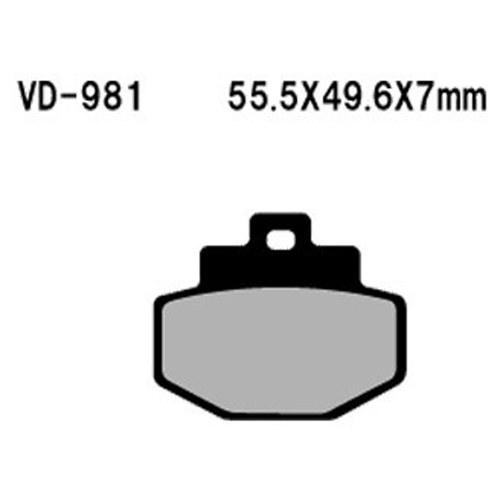 Vesrah Semi-Metallic Brake Pads - VD-981 [MPN: VD-981]_584163