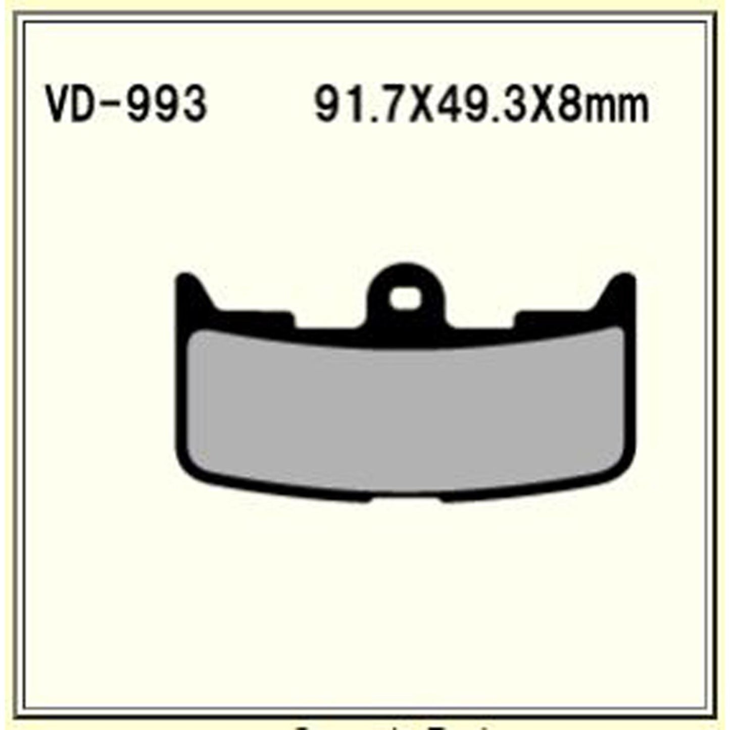Vesrah Semi-Metallic Brake Pads - VD-993 [MPN: VD-993]_584168
