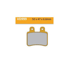 Vesrah Semi-Metallic Brake Pads - VD-999 [MPN: VD-999]_584170