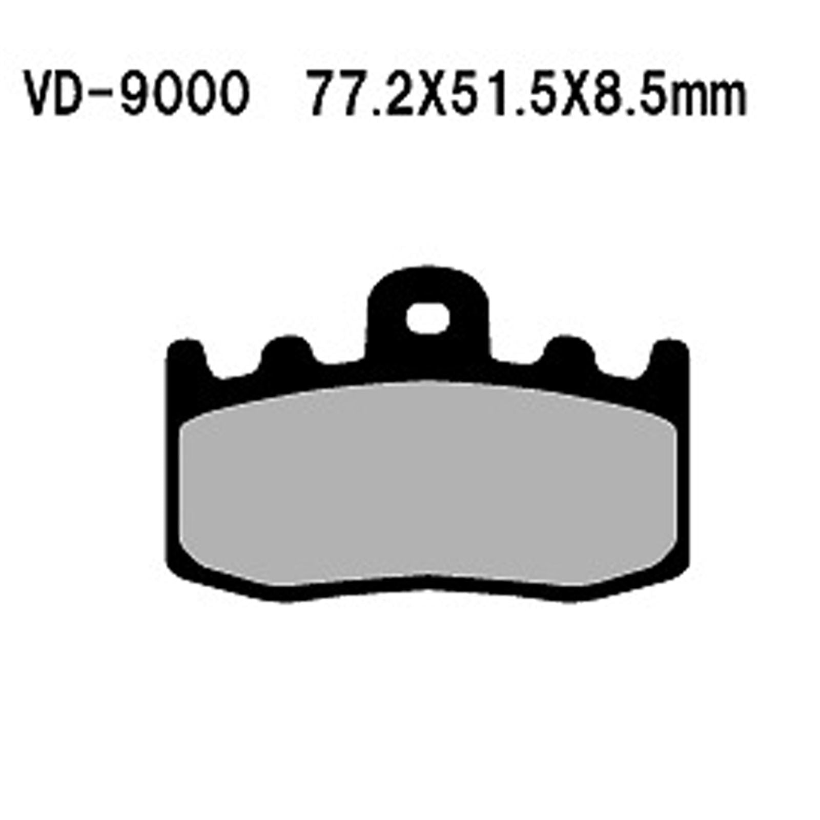 Vesrah Semi-Metallic Brake Pads - VD-9000 [MPN: VD-9000]_584171