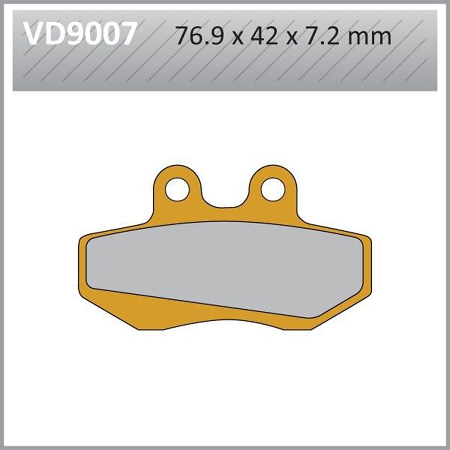 Vesrah Semi-Metallic Brake Pads - VD-9007 [MPN: VD-9007]_584174