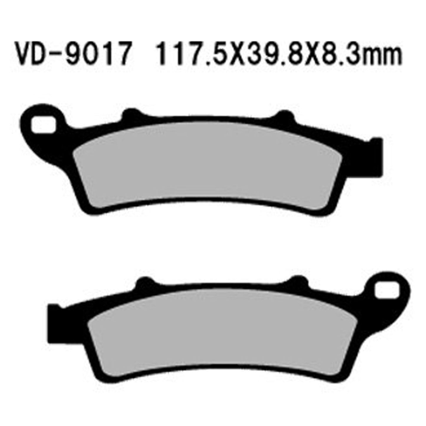 Vesrah Semi-Metallic Brake Pads - VD-9017 [MPN: VD-9017]_584178