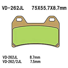 Vesrah SIntered Metal Brake Pads - VD-262/2JL [MPN: VD-262/2JL]_584259