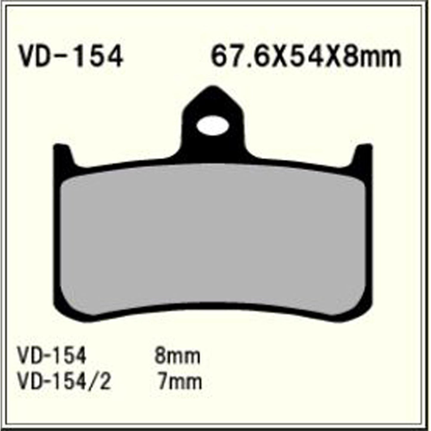 Vesrah Brake Pads (VD-154RJL) [MPN: VD-154RJL]_585588