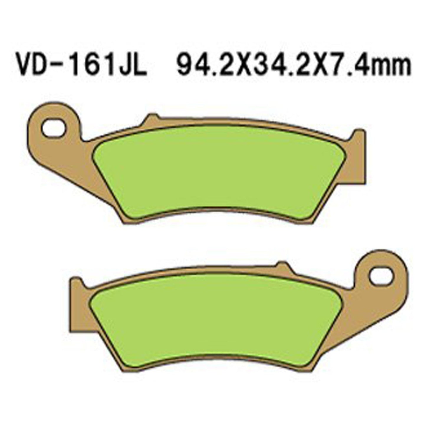 Vesrah Brake Pads (VD-161RJL) [MPN: VD-161RJL]_585593