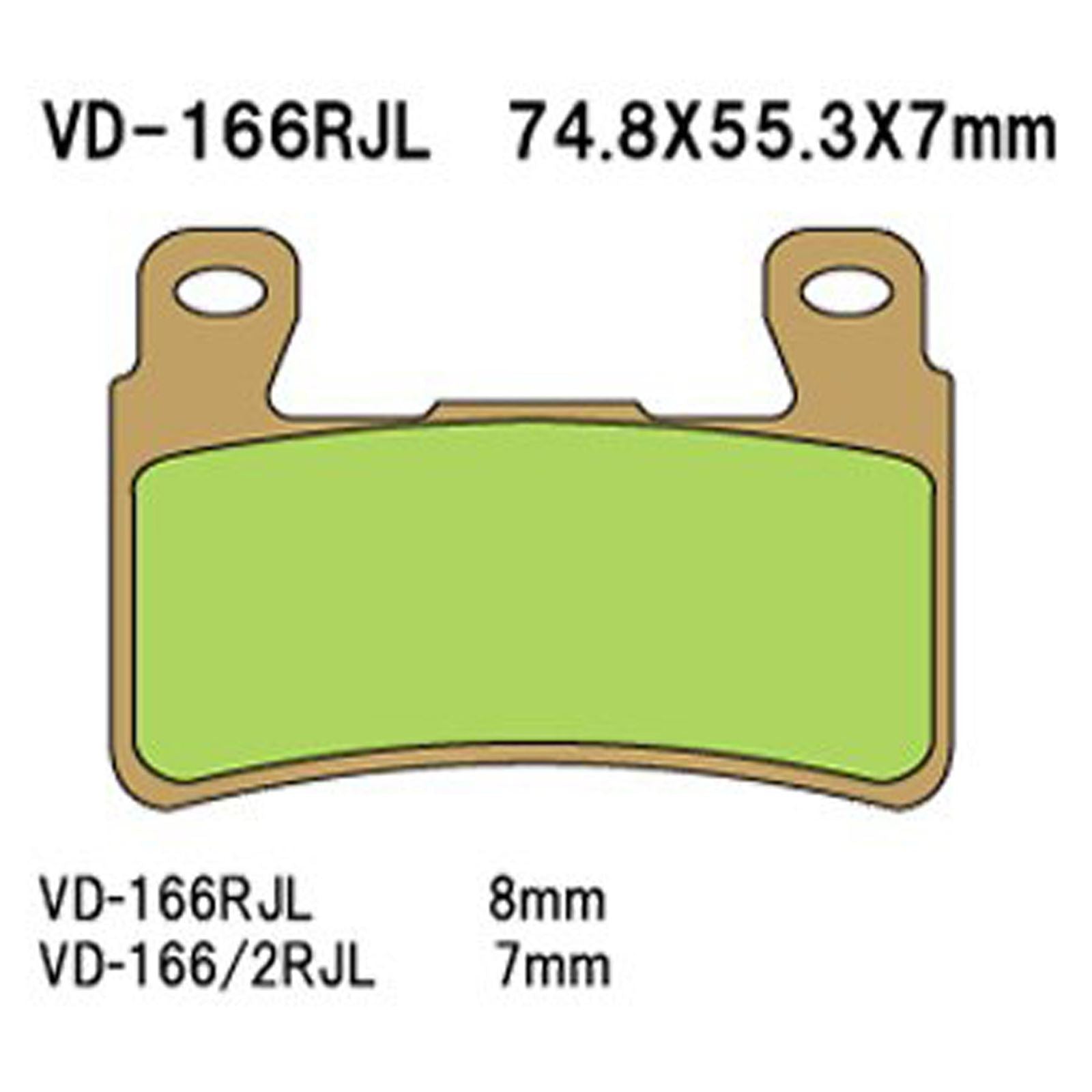 Vesrah Brake Pads (VD-166RJL) [MPN: VD-166RJL]_585595