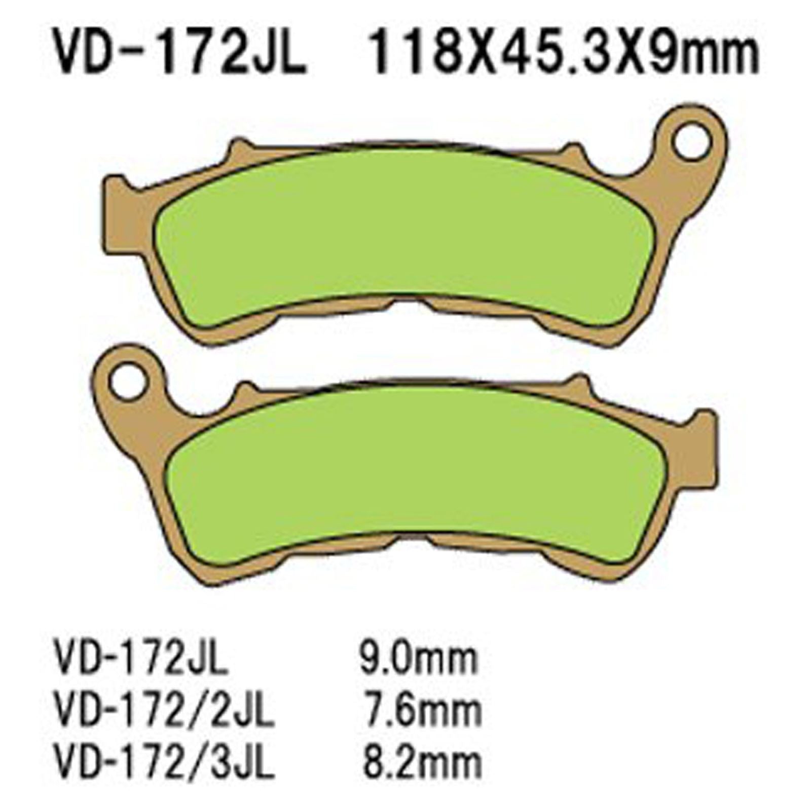 Vesrah Brake Pads (VD-172RJL) [MPN: VD-172RJL]_585598