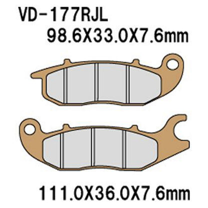 Vesrah Brake Pads (VD-177RJL) [MPN: VD-177RJL]_585599