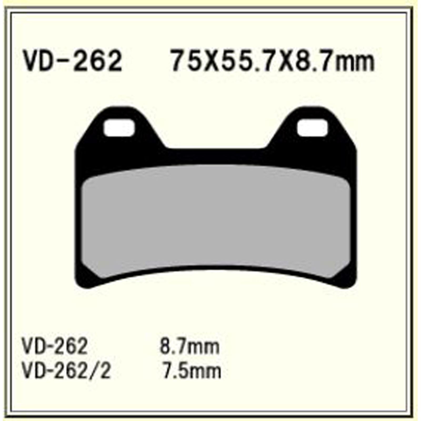 Vesrah Brake Pads (VD-262RJL) [MPN: VD-262RJL]_585604
