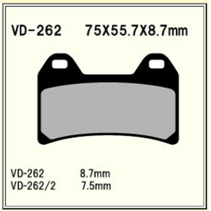 Vesrah Brake Pads (VD-262RJL) [MPN: VD-262RJL]_585604