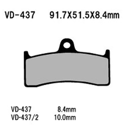 Vesrah Brake Pads (VD-437RJL) [MPN: VD-437RJL]_585612