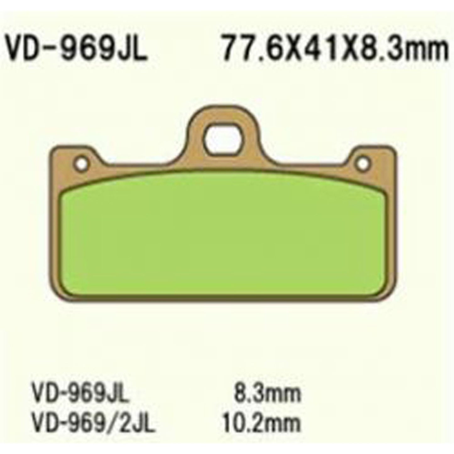 Vesrah Brake Pads (VD-969/2RJLXX) [MPN: VD-969/2RJLXX]_585639