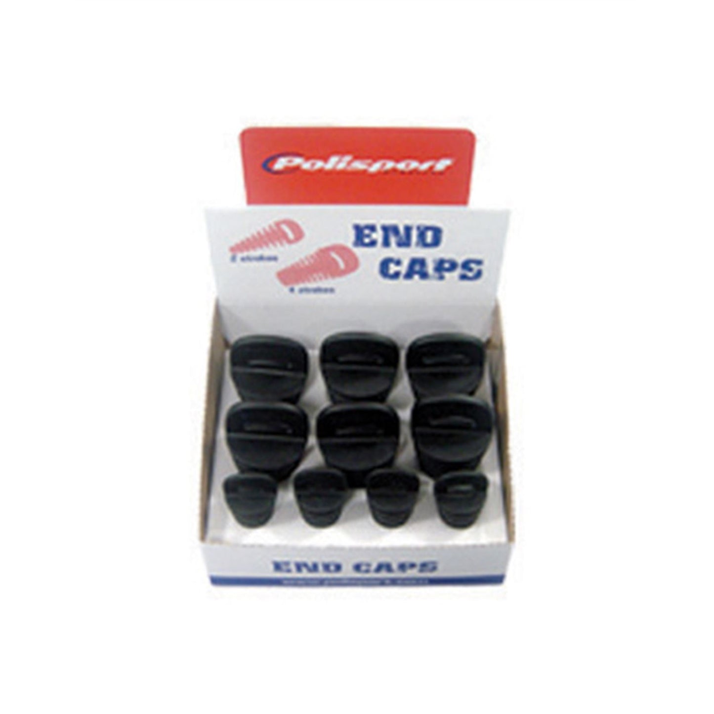 Polisport Muffler Plugs (4 Strokes - 6UNITS / 2 Strokes - 4 Units) Black 8434900003_585949