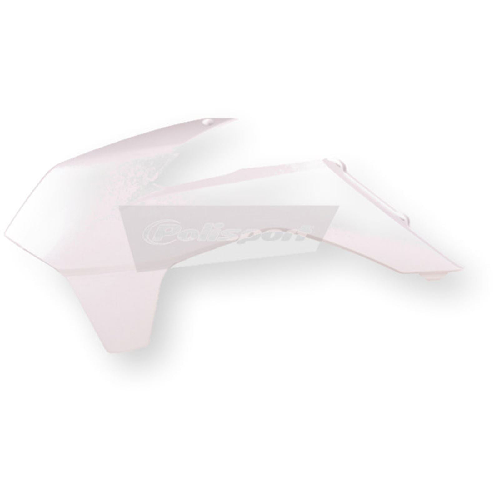Polisport Radiator Scoops for KTM - White 8417400002_585978
