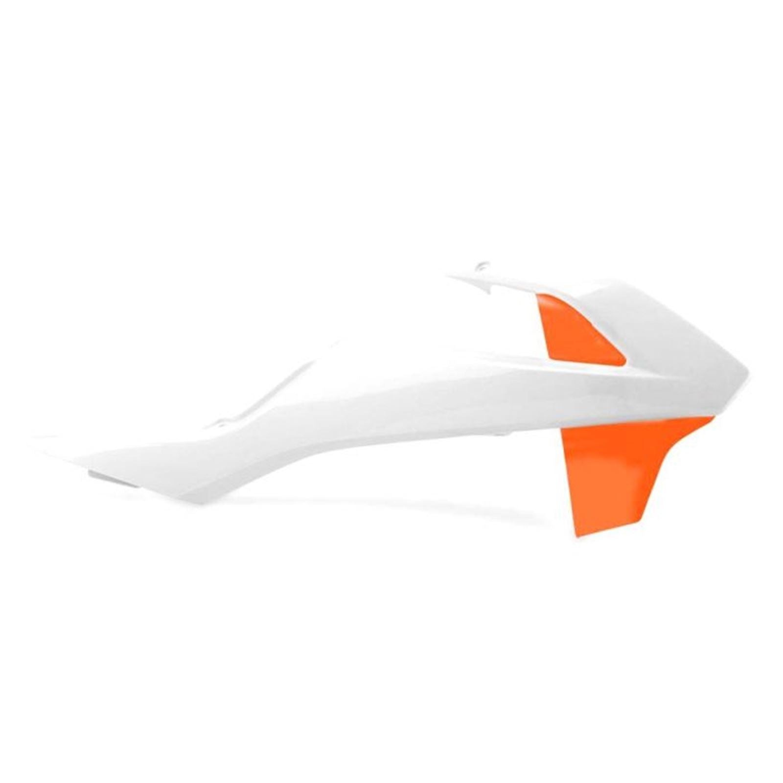 Polisport Radiator Scoops for KTM - White/Orange 8417900004_1097136