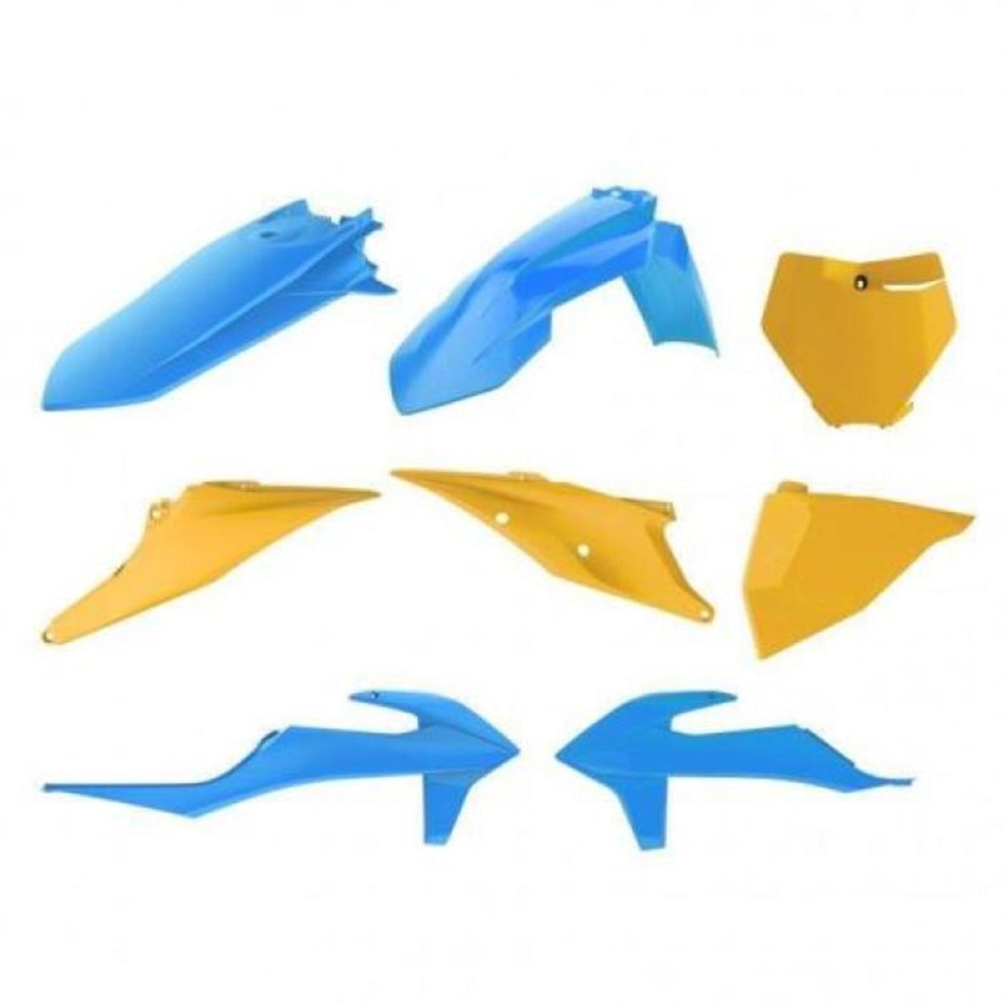 Polisport Mx Complete Kit - Blue/Dark Yellow/White 90841_1096317