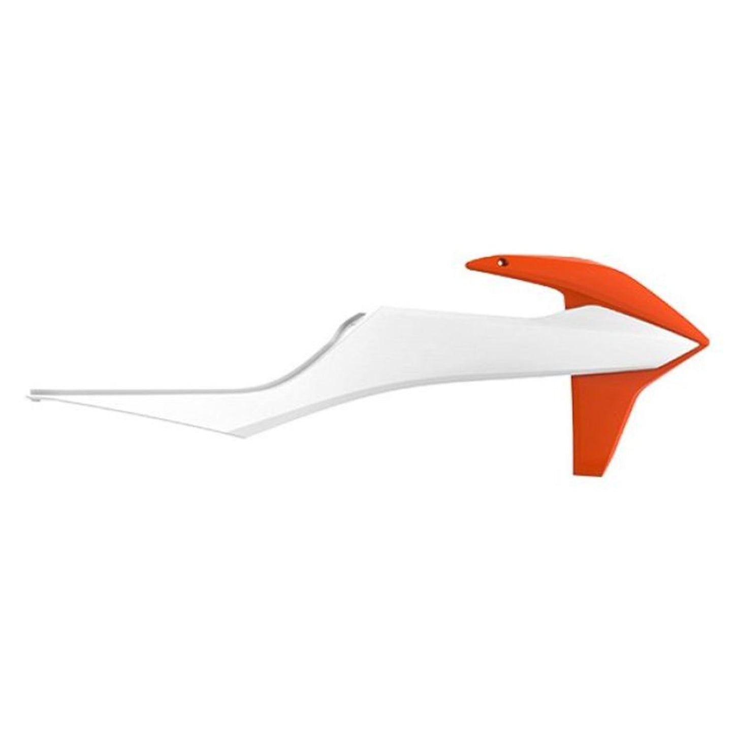 Polisport Radiator Scoops for KTM - Orange/White 8422100009_1097144