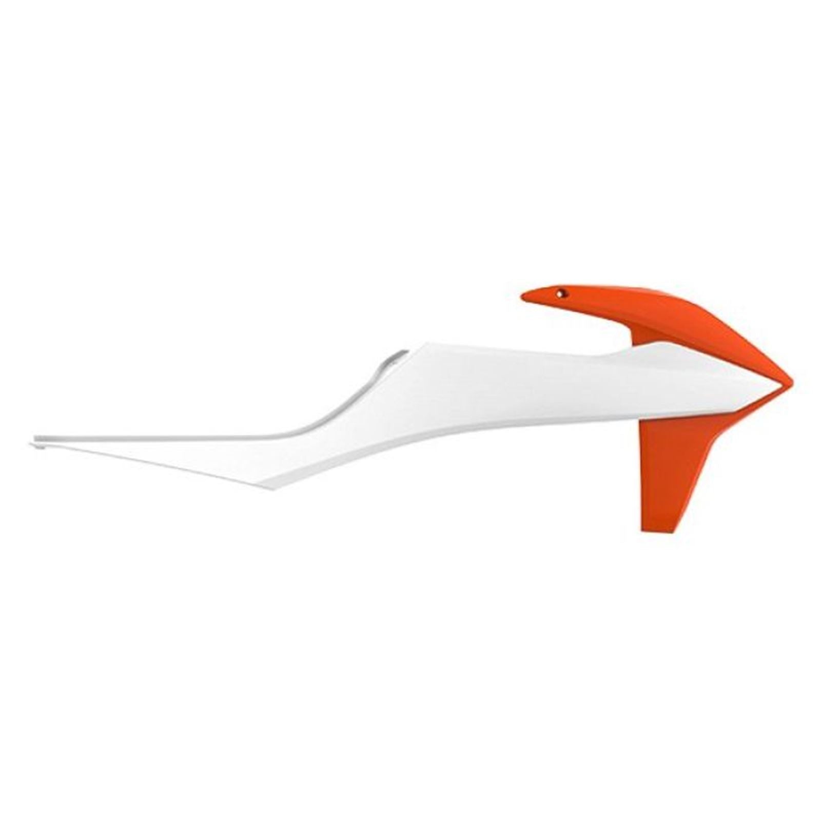 Polisport Radiator Scoops for KTM - Orange/White 8422100009_1097144