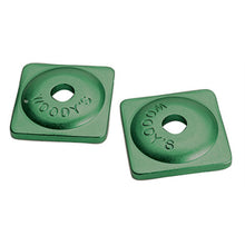 Woodys Square Aluminum Plate 7mm Green Bag Of 96 ASW-3730-B_587235