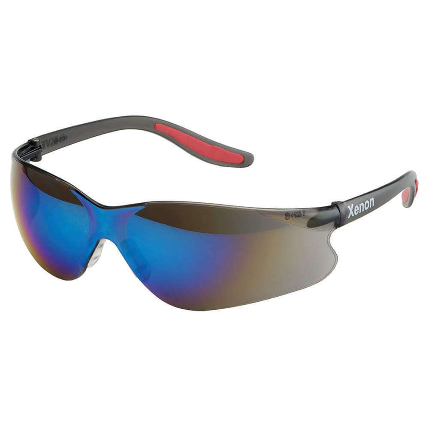 Elvex Xenon Safety Glasses - Black - Blue Mirror Lens [MPN: SG-14M]_1384380