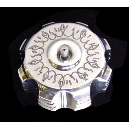 Modquad Billet Gas Cap Black Flames GC1-FBLK_193858
