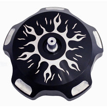Modquad Billet Gas Cap Black Flames GC1-FRBLK_193860