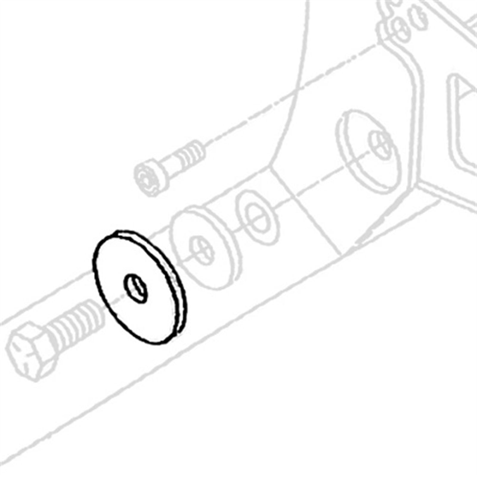 Warn 1/2" Retaining Washer Plow [MPN: 37454]_590673
