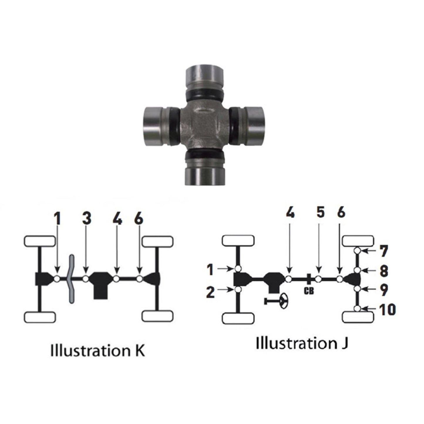 Bronco U Joint Kit for Kawasaki Mule/ Teryx [MPN: AT-08539]_997660