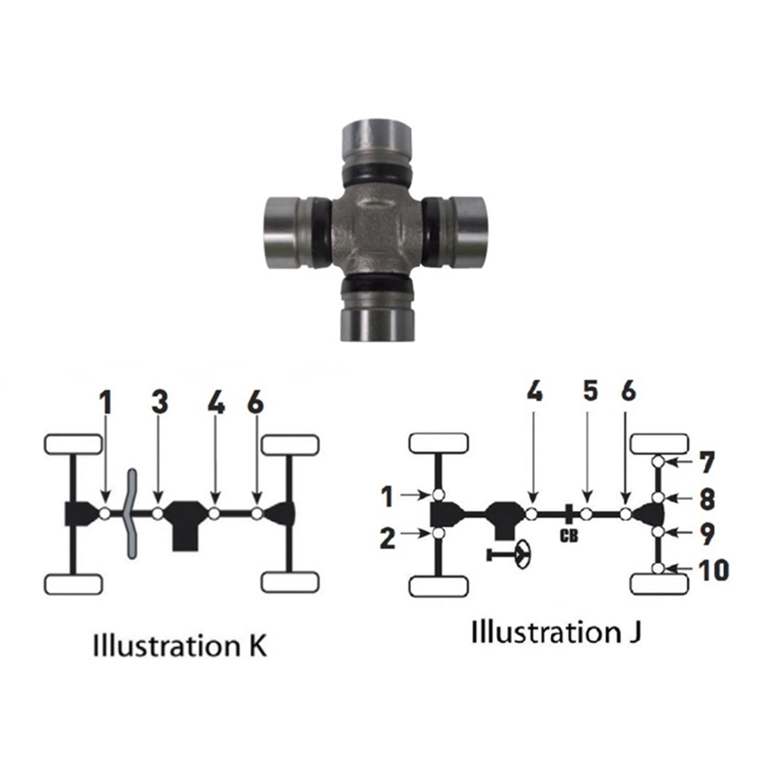 Bronco U Joint Kit for Kawasaki Mule/ Teryx [MPN: AT-08539]_997660
