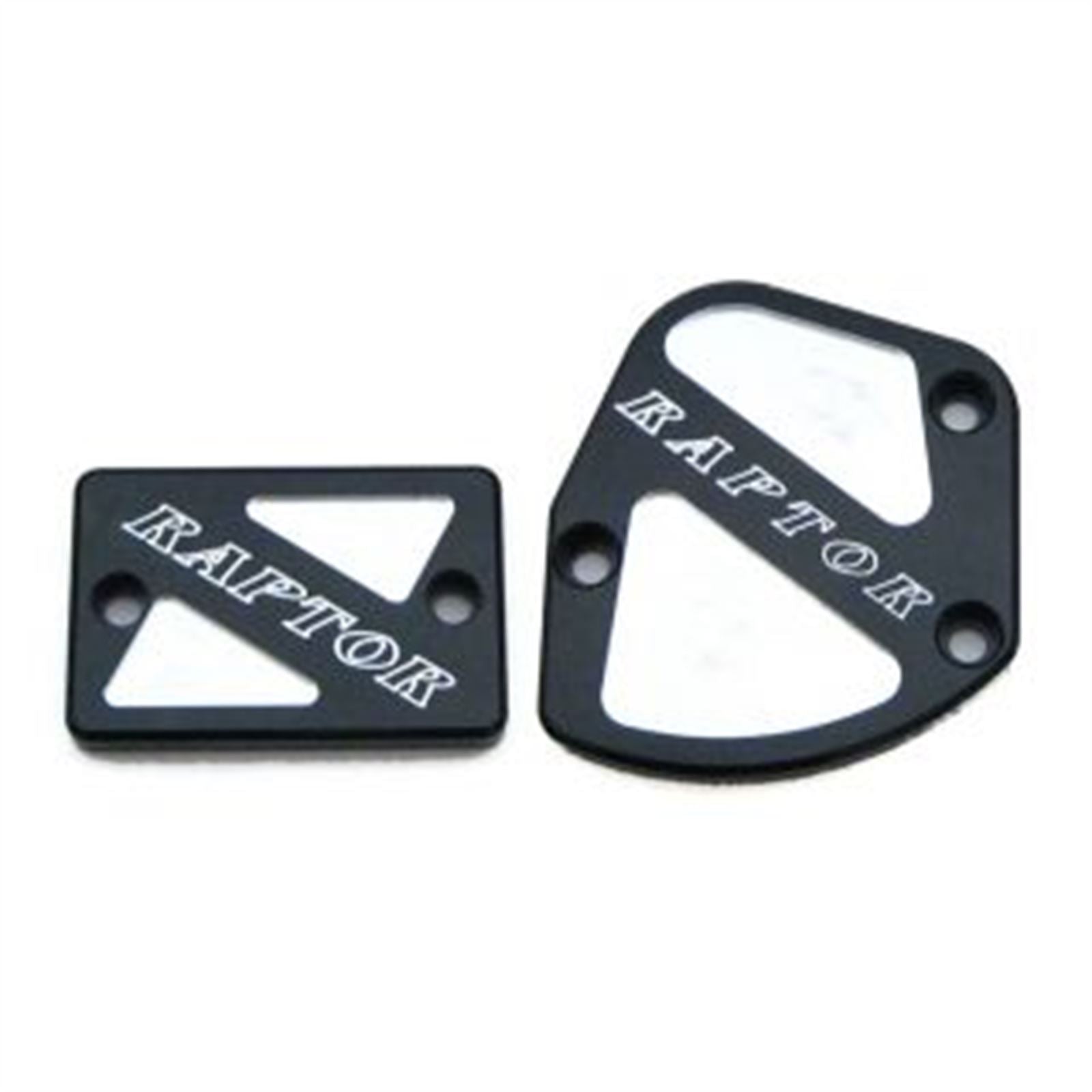 Modquad Throttle & Brake Cover Set - Black Logo - Raptor TSET1-RBLK-07_859859