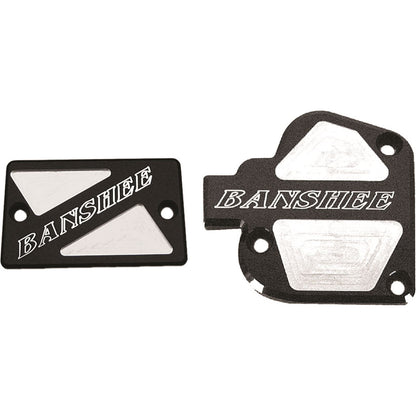 Modquad Throttle & Brake Cover Set Black Logo Banshee TSET1-BBLK_193903