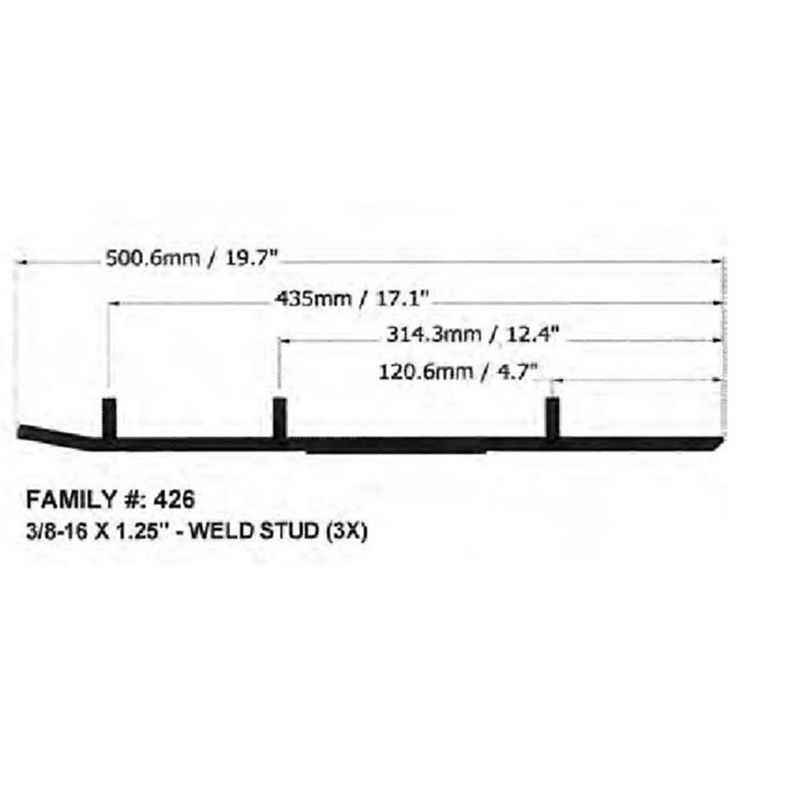 SPI Sports Parts Inc Defender Hardweld Runners for Ski-Doo WB-000-426_998664