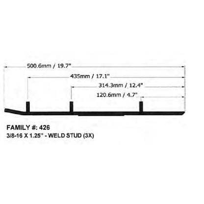 SPI Sports Parts Inc Defender Hardweld Runners for Ski-Doo WB-000-426_998664