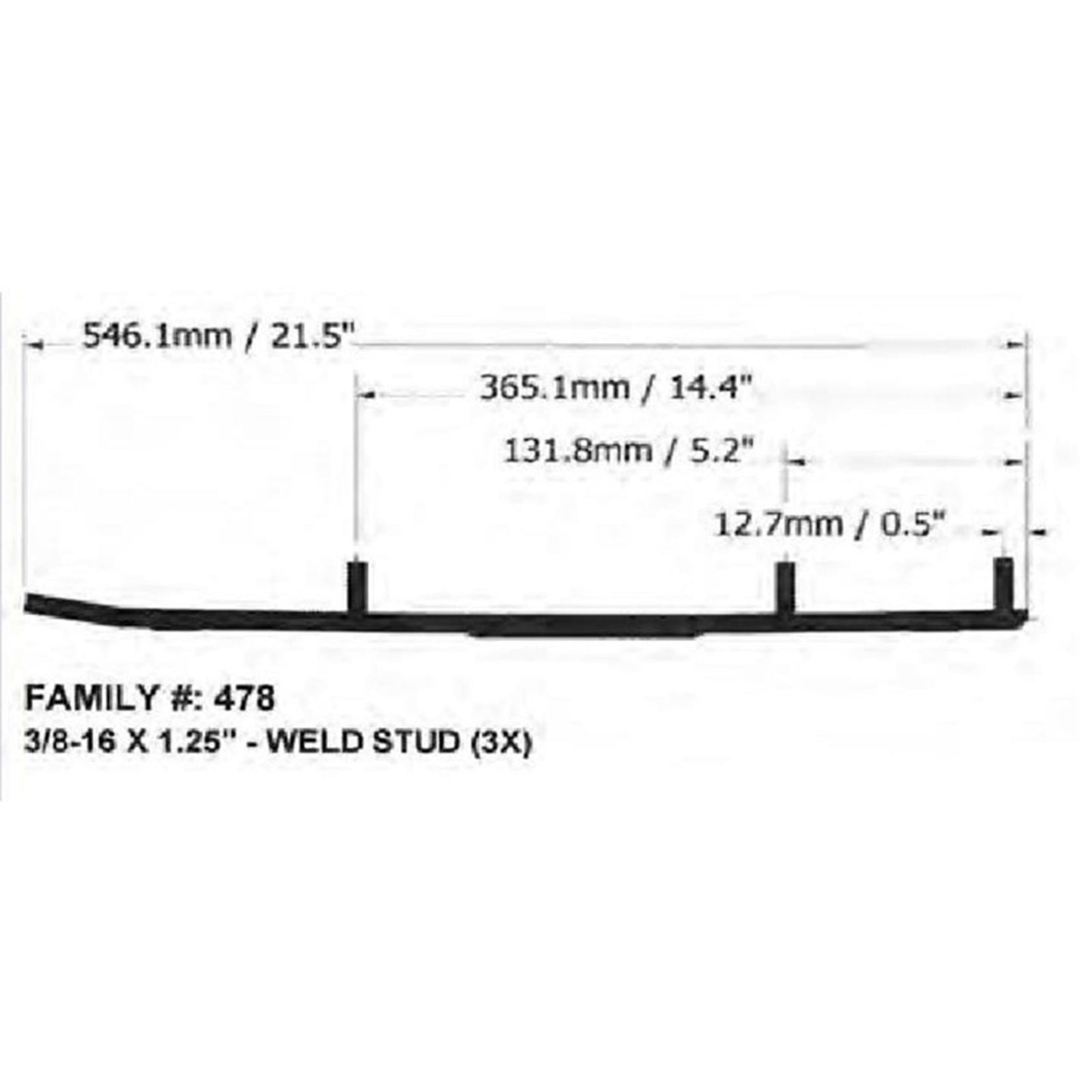 SPI Sports Parts Inc Defender Hardweld Runners for Ski-Doo WB-000-478_998733