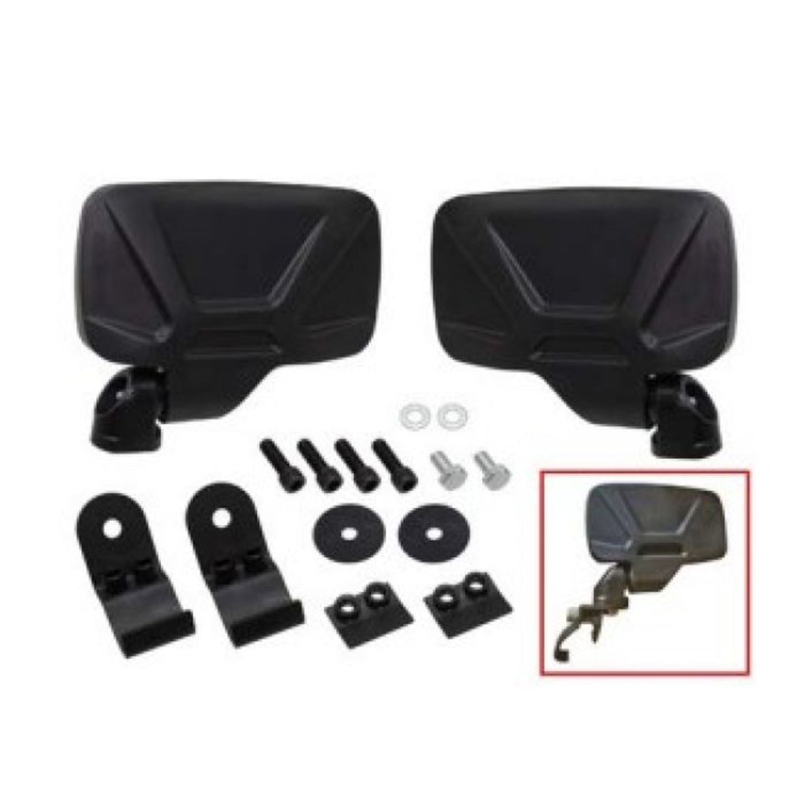Bronco UTV Side Mirrors fits Polaris and Can-Am (Pair - 2 Mirrors Total) AT-12360_1086502