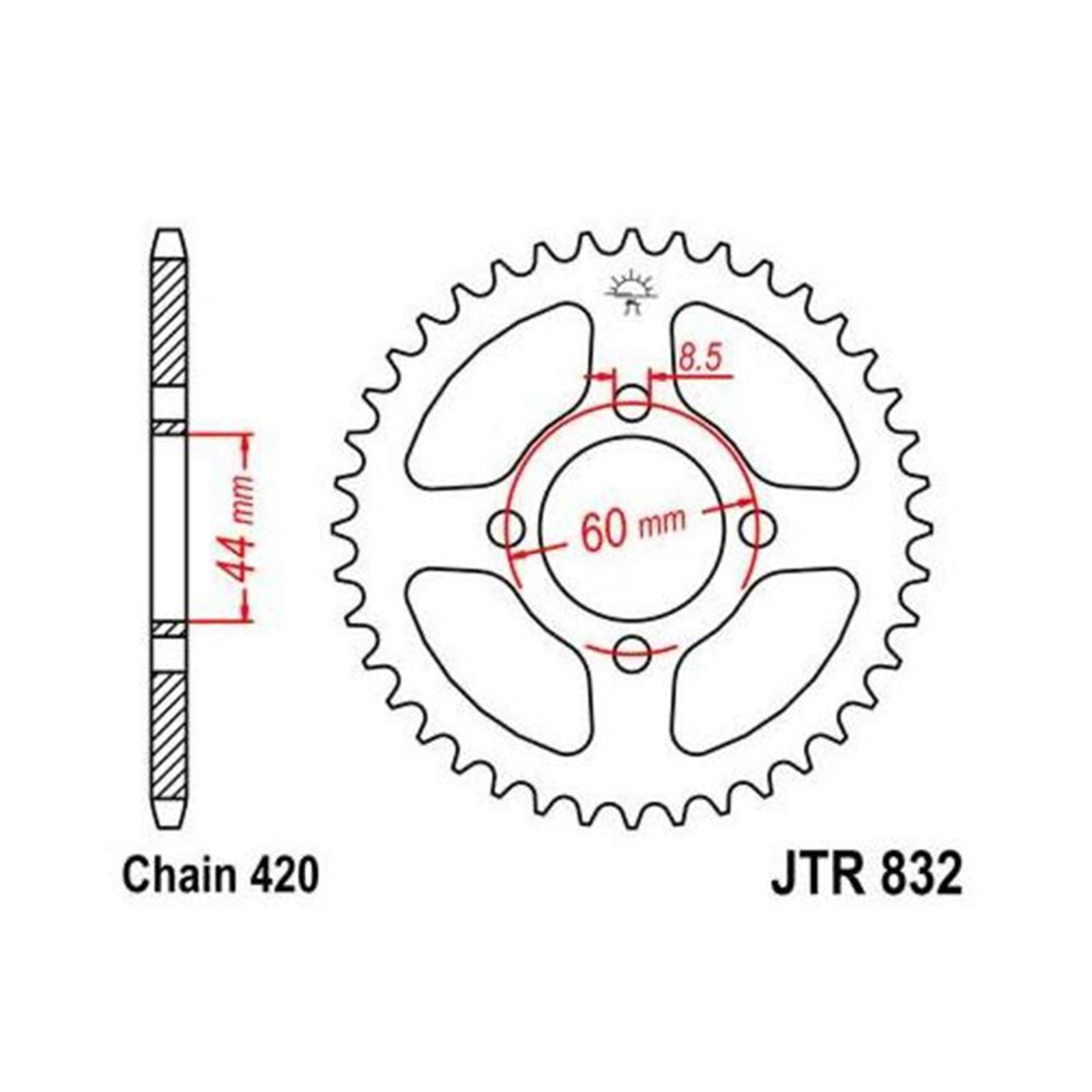 JT Sprockets Sprocket 42-Tooth JTR832.42_1000996