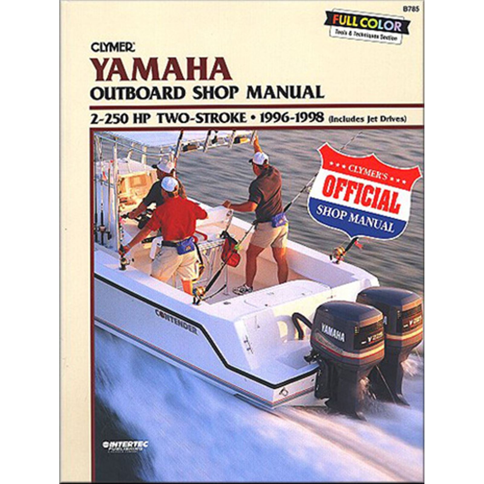 Clymer Manual For Yamaha 2-Stroke Outboard 2-250HP '96-98 [MPN: B785]_861737