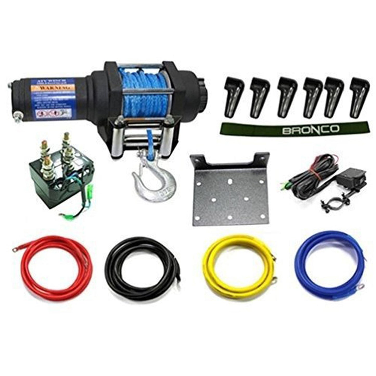Bronco 3500lb Winch with Synthetic Rope AC-12020-3_1087017