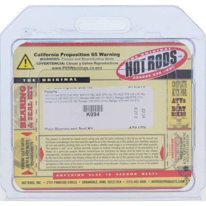 Hot Rods Main Bearing & Seal Kits K094_1649325