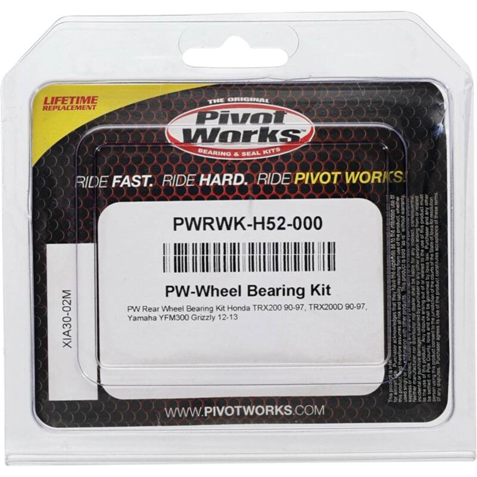 Pivot Works Rear Wheel Bearing Kir for Honda ATV PWRWK-H52-000_1690909