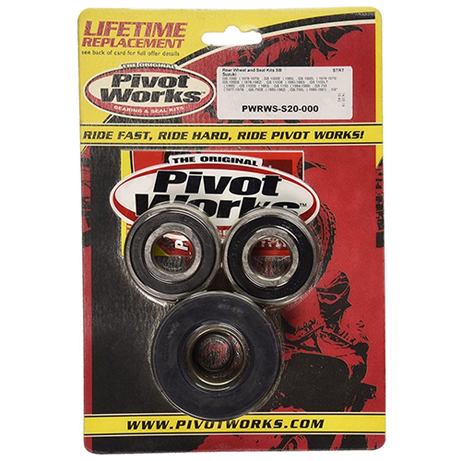 Pivot Works Rear Wheel and Seal Kit for Suzuki Street Bike PWRWS-S20-000_1088071