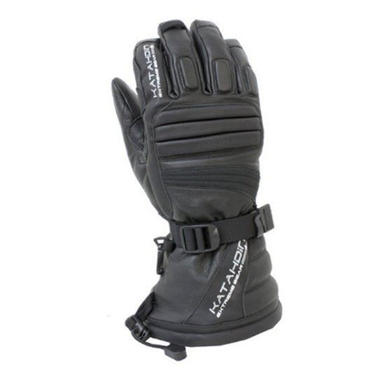 Gear Torque Leather Snowmobile Gloves - Black - 3XL_1088344